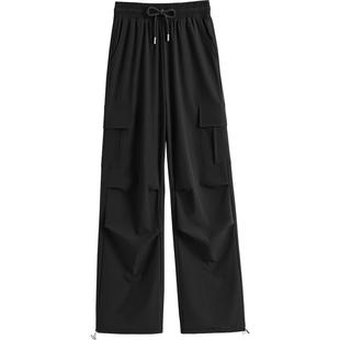 班尼路S&K系列阔腿工装裤女2026夏季户外山系休闲长裤登山裤子女Q