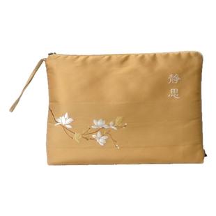 高档创意丝绣电脑包经书袋海青袋收纳手提包女民族风包包加厚原创