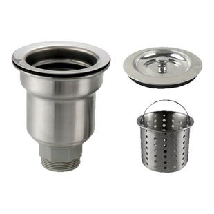 厨房不锈钢水槽下水器大信适配O派洗菜盆耐高温提篮水漏110提笼