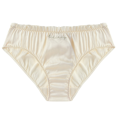 creme三角裤真丝内裤女