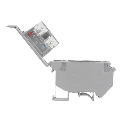 UK5-HESI保险丝接线端子排RD导轨220V24V4mm带灯保险熔断器连接器