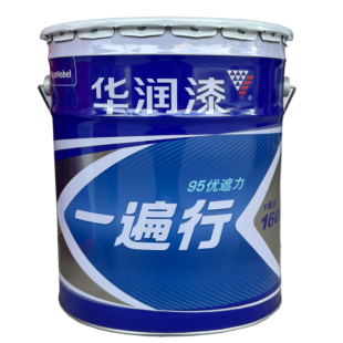华润一遍行内墙乳胶漆净味家装漆防霉抗碱家用超白墙面漆环保白色