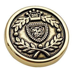 时尚复古轻奢麦穗金属纽扣金色古铜色西装大衣开衫用圆形辅料扣子