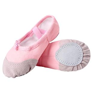 红色舞蹈鞋儿童女童软底专业跳舞鞋考级练功鞋男童中国舞幼儿园黑