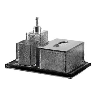 轻奢酒店洗手液瓶子高颜值乳液瓶空瓶按压瓶分装瓶纸巾盒托盘套装