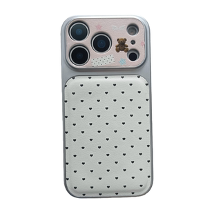 小香风爱心手腕挂绳适用iPhone17ProMax手机壳简约轻奢苹果16pro新款15PRO女款小众13硅胶14防摔全包软壳韩系