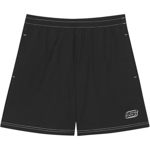 Skechers/斯凯奇正品夏季新款女子运动训练简约休闲宽松短裤