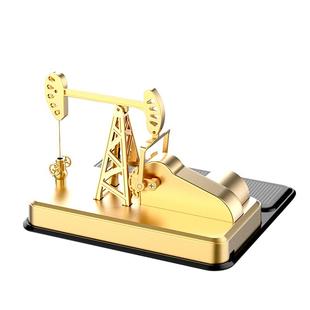 抽油机太阳能汽车摆件车载中控台装饰品高级感油田磕头机车内香薰