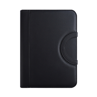 A4多功能经理拉链活页本文件夹商务皮质手提档案袋文件夹防水文件包公文包签约展业夹活页销讲夹谈单本可定制