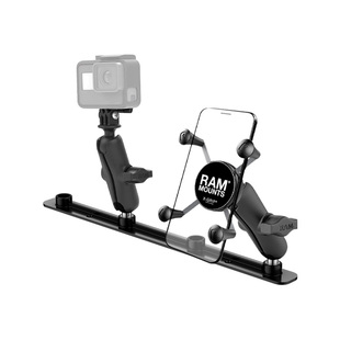 RAM大众迈特威专用车载手机支架 中控集成多设备相机对讲机拓展架