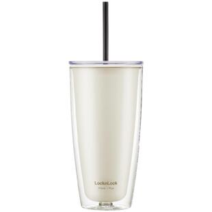 乐扣乐扣吸管杯马卡龙简约水杯女带吸管ins风超大容量夏季高颜值