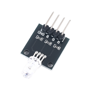 RGB三色全彩LED模块 5mm全彩高亮LED红绿蓝色发光 限流3.3/5V