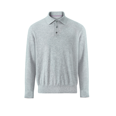 超精纺100羊绒老钱风POLO毛衣