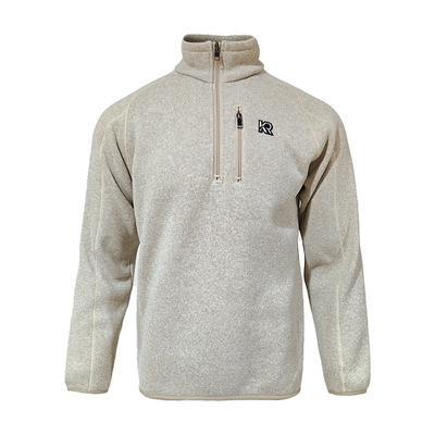 KROCEUS男士重磅抓绒半襟衫