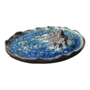 手作INS风岩泥粗陶香炉太湖石香插家用室内熏香禅意茶道立式香皿