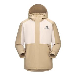 [滑雪]骆驼夹棉冲锋衣男女款外套2026新款棉服防风防水旅游登山服