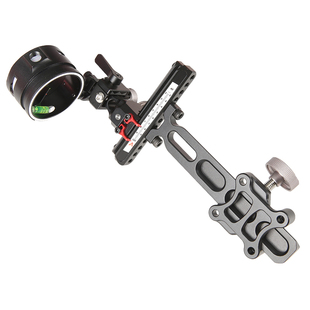 汤米射手长杆单针瞄四代飞轮复合弓箭微调快调瞄准器户外6倍8倍镜