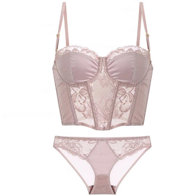 软钢圈聚拢文胸内衣套装女