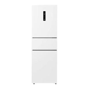 美的283三开门电冰箱家用小型一级变频超薄风冷无霜白色官方租房