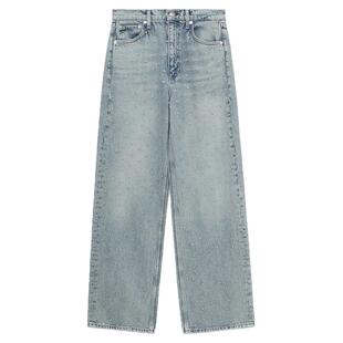 IT rag & bone女装水洗牛仔长裤新款时髦个性宽松直筒裤DE2998XO