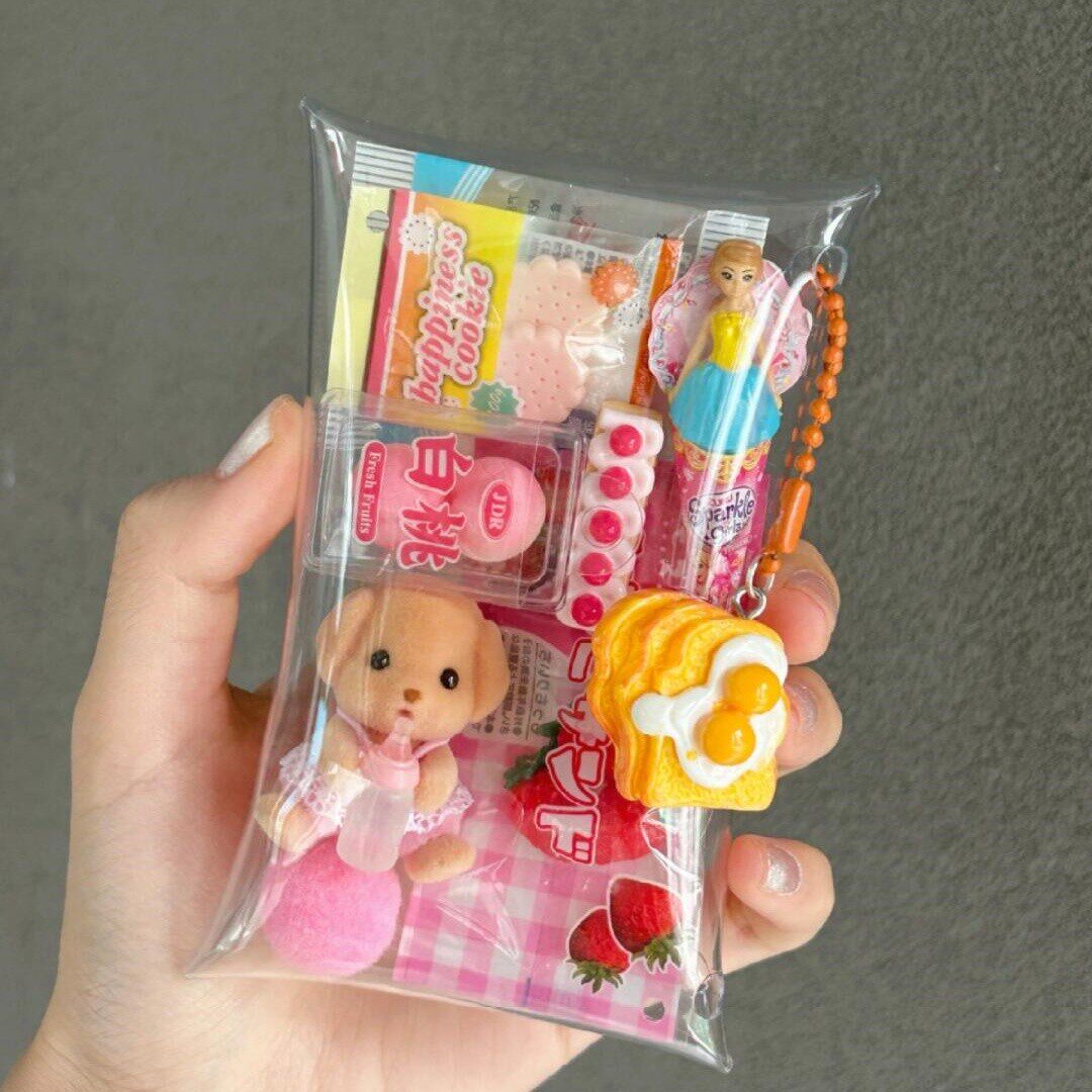 thumbnail for Xiaohongshu with the same Senbeier plush doll storage bag DIY creative design decoration schoolbag small pendant dress