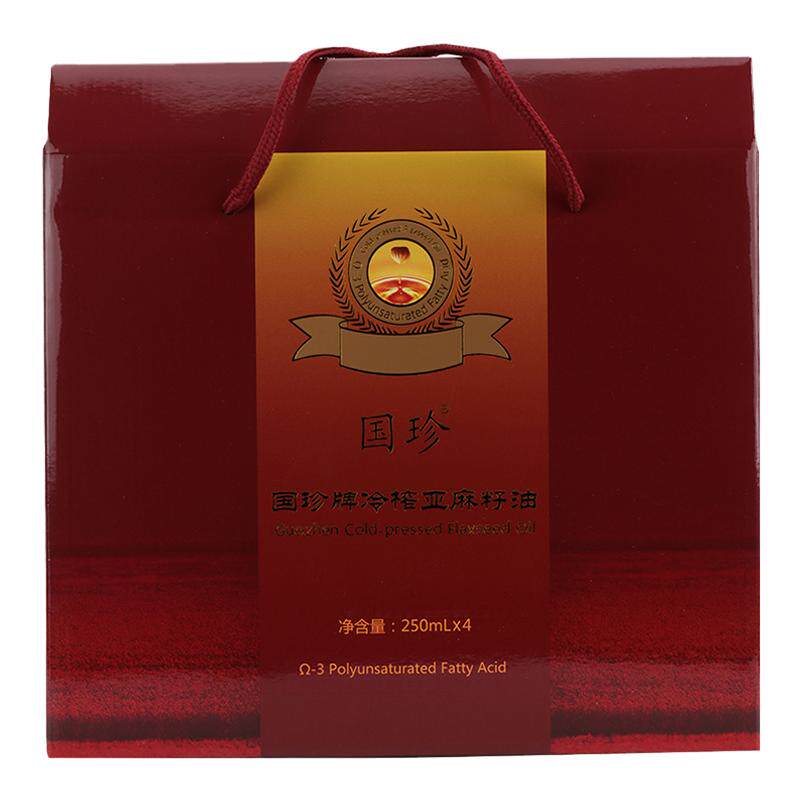 国珍冷榨亚麻籽油250ml*4瓶