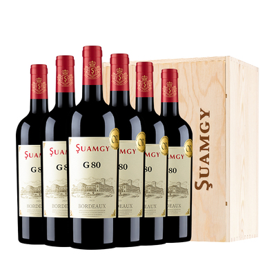 圣芝G80波尔多AOC红酒整箱