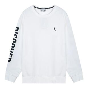 乔丹卫衣男2026春季新款官方正品白色圆领内搭上衣男士宽松运动服