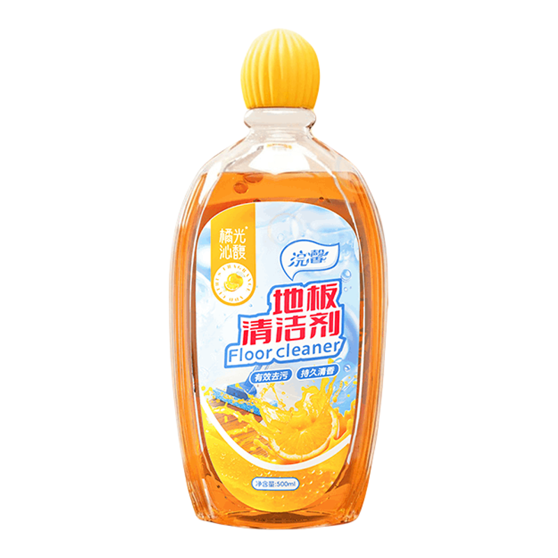 500ml地板清洁剂家用瓷砖木地板去污增亮温和配方柑橘香氛洁净剂