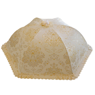 家用剩菜罩盖菜罩可折叠饭桌罩遮菜罩子圆方形餐桌罩食物罩饭菜罩