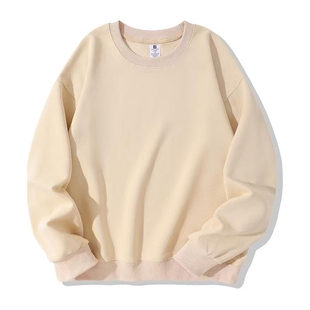 大牌捡漏纯棉卫衣女秋冬季加绒加厚字母印花简约休闲圆领上衣外套