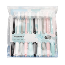 10支装新款马卡龙牙刷情侣套装