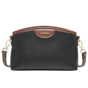 奥康妈妈包包女式2026新款小方包真皮小包大容量通勤包单肩斜挎包