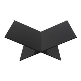 简约黑色亚克力杂志架摆件家居书房桌面收纳木质展示架书柜装饰品