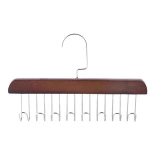 木质吊带衣架多功能内衣背心收纳神器家用宿舍实木挂钩波浪晾衣架