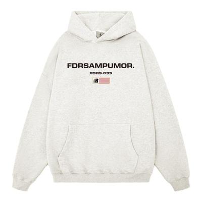 FDR美式发泡印花连帽卫衣