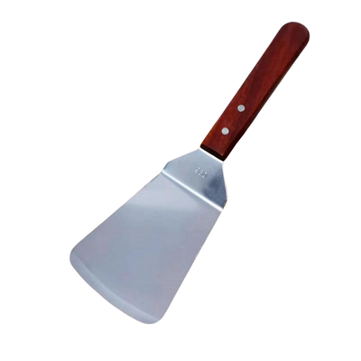 锋致加厚不锈钢木柄扒铲