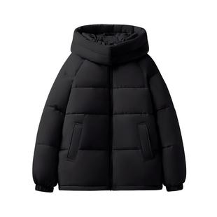 真维斯黑色棉袄棉服女款2025新款冬季韩系超好看冬装夹棉厚外套W