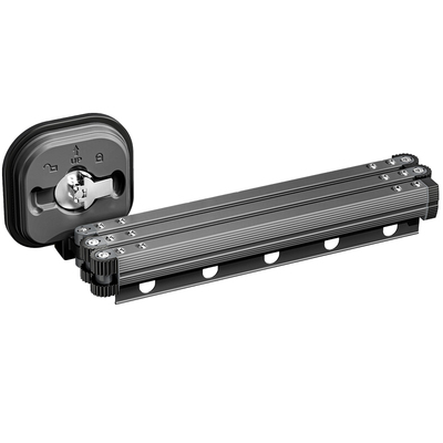 靠艺吸盘式铝合金折叠晾衣架