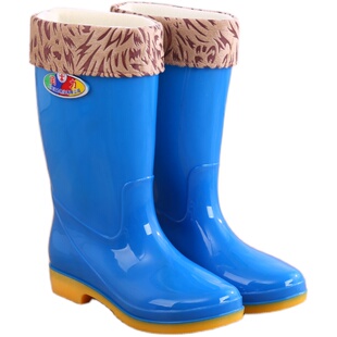 雨鞋女士高筒雨靴春秋长筒中筒水靴加绒保暖防滑胶鞋时尚水鞋包邮