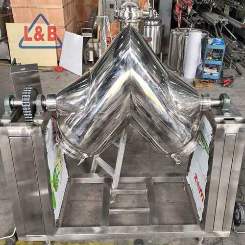不锈钢卫生级V型干粉混料机 快速混合机 调味品混合配料机厂家