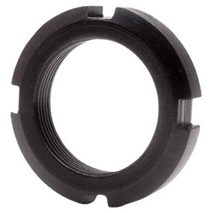 gb812圆螺母国标45号碳钢淬火高强度开槽止退锁紧圆螺帽热处理m52