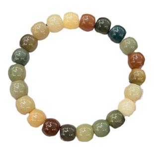 菩提根迷你小酒桶糖豆渐变老料菩提手串盘玩女孩子极限弧小米珠