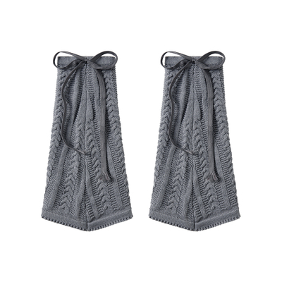 柠萌少女PunkPlaidy2k针织袜套