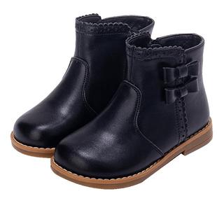 富罗迷公主靴女童靴子冬季新款洋气保暖防滑加厚短棉靴儿童马丁靴