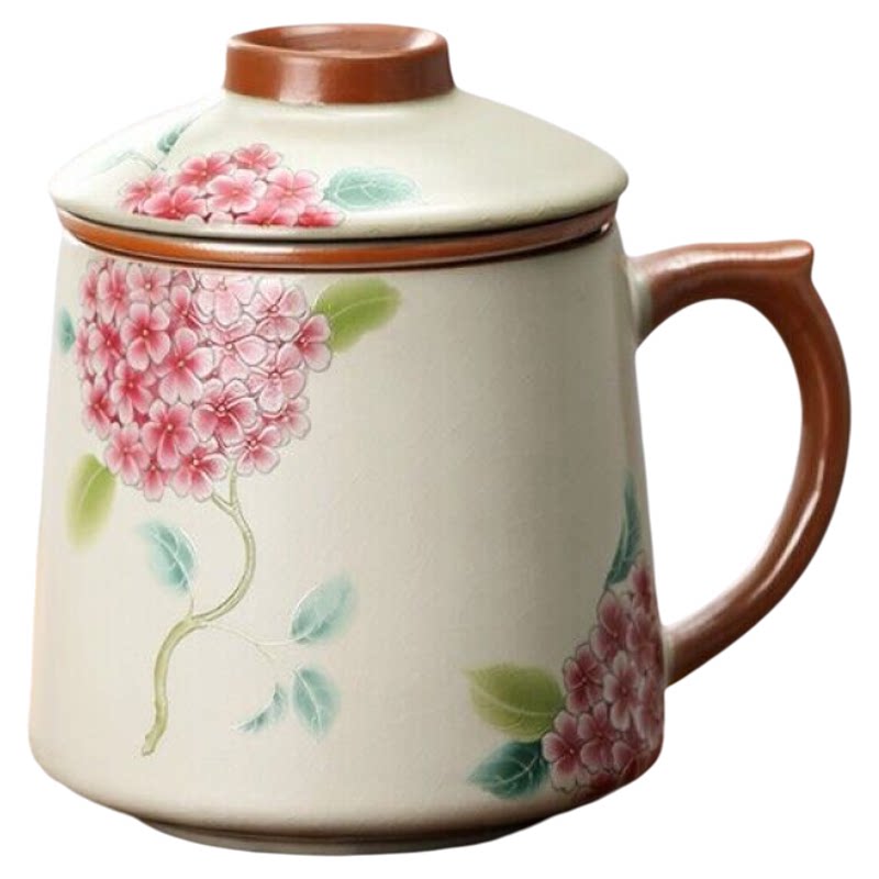 陶瓷汝窑马克杯茶水分离泡茶