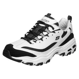 斯凯奇男鞋熊猫鞋冬季新款厚底老爹鞋黑白撞色运动鞋网面休闲鞋