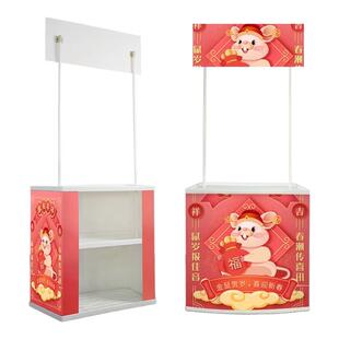 地推桌便携促销台超市试吃台摆地摊小推车折叠移动户外宣传促销桌