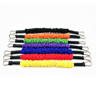 弹跳练习阻力绳 跆拳道踢腿绳 乳胶弹力绳一字钩型绳 健身拉力绳