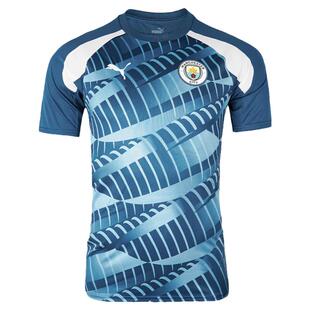 SFS彪马Puma 23/24曼城球员版赛前热身服短袖球员训练服772844-10